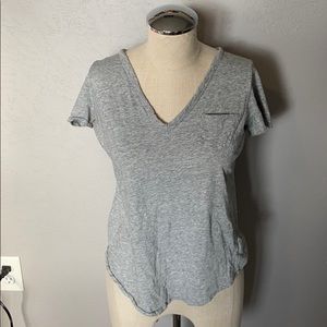 Gray v neck
